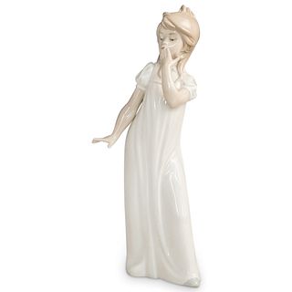 Nao by Lladro "Girl Yawning" Porcelain Figurine