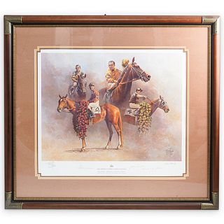 Fred Stone's "The American Triple Crown" Lithograph