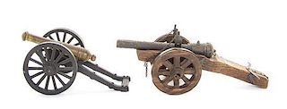 * Two Models of Cannons, Length of longer 10 1/2 inches.