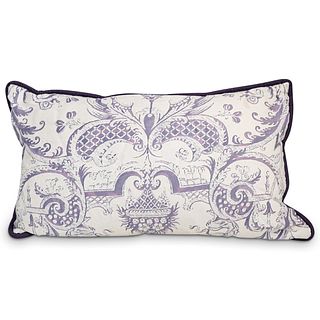 Fortuny Mazzarino Lavender & White Pillow