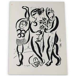 After Marc Chagall Offset Lithograph