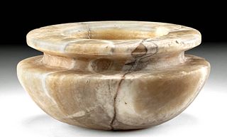 Impressive Egyptian Old Kingdom Alabaster Bowl