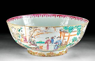 Huge 19th C. Chinese Qing Porcelain Bowl