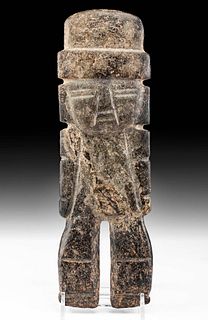 Chontal Serpentine Standing Figure w/ Headdress
