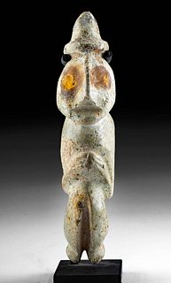 Rare Mezcala Stone Standing Figure w/ Painted Eyes