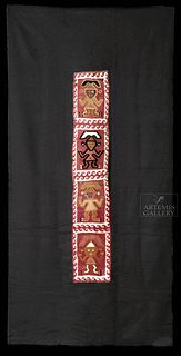 Chimu Polychrome Textile Panel - Nayalam the Creator
