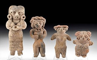 4 Chupicuaro Pottery Female Figures