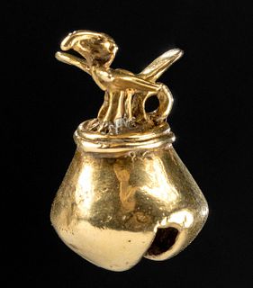 Panamanian Veraguas Gold Bell w/ Bird