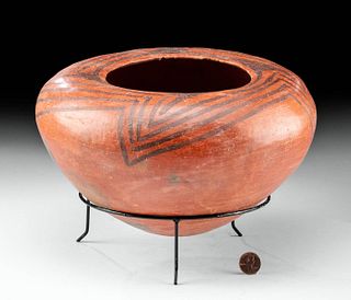 Anasazi St. Johns Black-on-Red Pottery Seed Jar