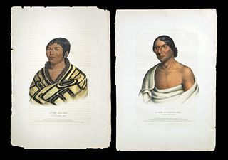Two 19th C. McKenney & Hall Native American Portraits