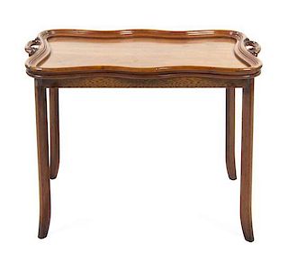 * A William IV Walnut Butler's Tray, Width of tray 30 1/2 inches.