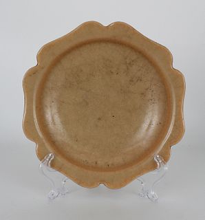 Chinese Song Dynasty Longquan Yellow Glazed Dish