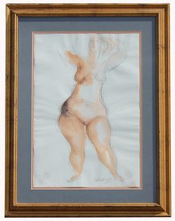 Chaim Gross (NY 1904 - 1991) "Standing Nude"
