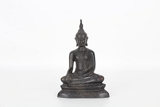 Antique Bronze Seated Buddha