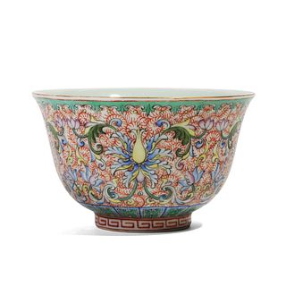 A FAMILLE-ROSE 'FLOWERS' BOWL