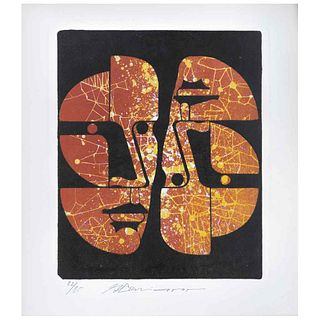 GUILLERMO CENICEROS, Sin título, Firmada Litografía 82 / 85, 32 x 26 cm | GUILLERMO CENICEROS, Untitled, Signed, Lithograph 82 / 85, 12.5 x 10.2" (32 