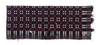 Two American Coverlets, Dimensions of first: 82 x 32 1/2 inches.