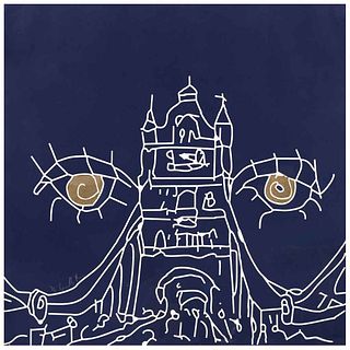 EMILIANO GIRONELLA PARRA, Tal multitud fluia sobre el puente de Londres, Firmado Huecograbado 3 / 3, 117.5 x 117.5 cm | EMILIANO GIRONELLA PARRA, Tal 