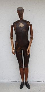 Signed, Rare 19th C. French Articulated Mannequin