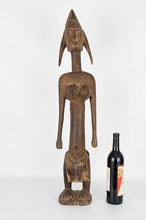 Carved African Female Figure