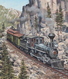 J. Craig Thorpe (B. 1948) "Alaska Locomotive"