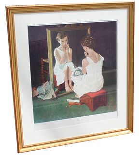 Norman Rockwell "Girl at Mirror"