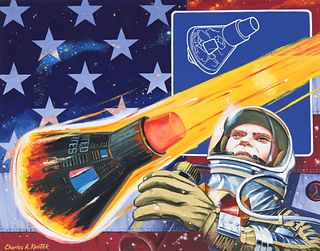 Charles Knotek (1933 - 2008) "Astronaut Orbits"