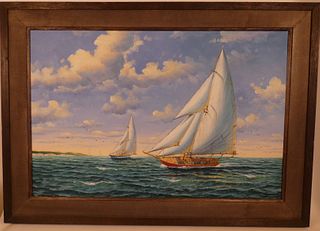 M. TODD YACHT PAINTING