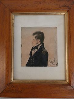 ANTIQUE PORTRAIT OF MILITARY OFFICER