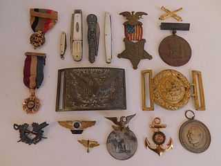 LOT ANTIQUE MILITARY MEDALS