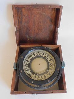 OLD WHITE SHIP COMPASS
