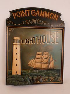 PT GAMMON LIGHTHOUSE SIGN