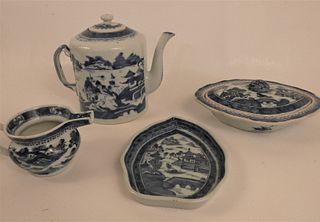 4 PIECES ANTIQUE CHINESE CANTON