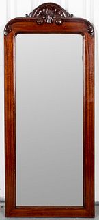 George III Style Carved Mahogany Pier Mirror