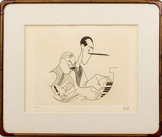 Al Hirschfeld "George & Ira Gershwin" Etching