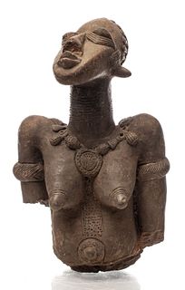 African Djenne Terra Cotta Bust Fragment, Mali