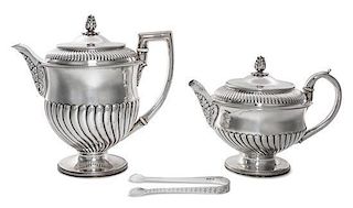 * An Assembled Regency Silver Tea and Coffee Service, Peter and William Bateman and William Bateman, London, 1809/1815, comprisi