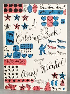 Andy Warhol Vintage Large Format Coloring Book