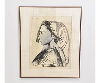 Picasso Jacqueline au Profil Lithograph