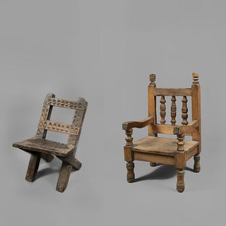 Mexico, Two Children's Chairs, Early 20th Century