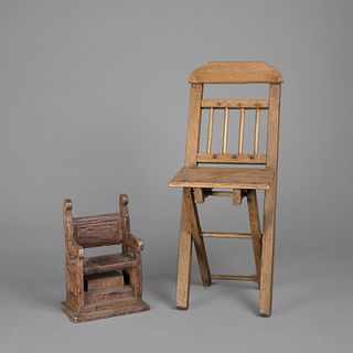 Mexico or New Mexico, Two Children's Chairs, Early 20th Century