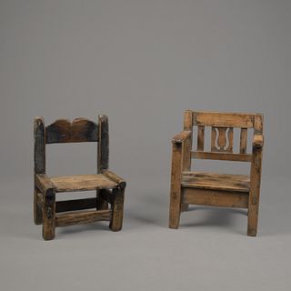 New Mexico, Group of Two Children's Chairs, Early 20th Century