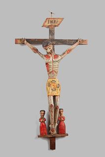 Attributed to José Benito Ortega, Cristo Crucificado, ca. 1880