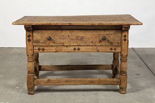 Spanish Colonial, Peru, Wood Table, 18th Century