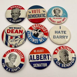 45 Miscellaneous Vintage 1960s Campaign Buttons
