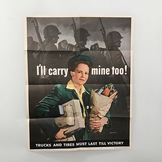 Lot of 2 Original WWII Posters 