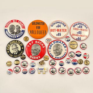 Lot of Vintage Barry Goldwater Campaign Buttons