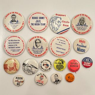 50 Vintage Rare Nixon Watergate Buttons