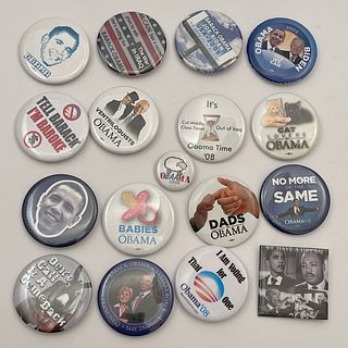 85 President Barrack Obama Campaign Buttons