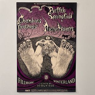 Buffalo Springfield at the Fillmore Concert Poster